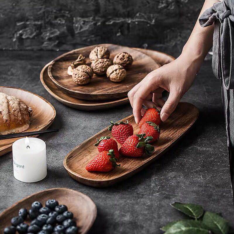Acacia wood tray variations